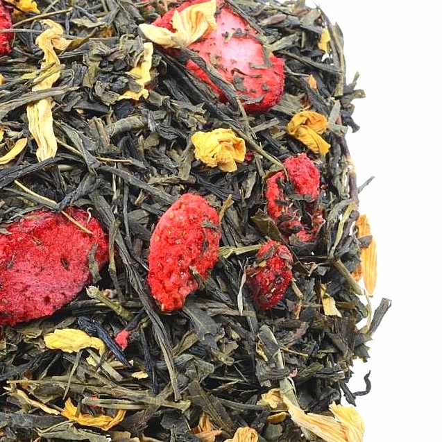 HERBATA ZIELONA AROMATYZOWANA ZIELONA TRUSKAWKA