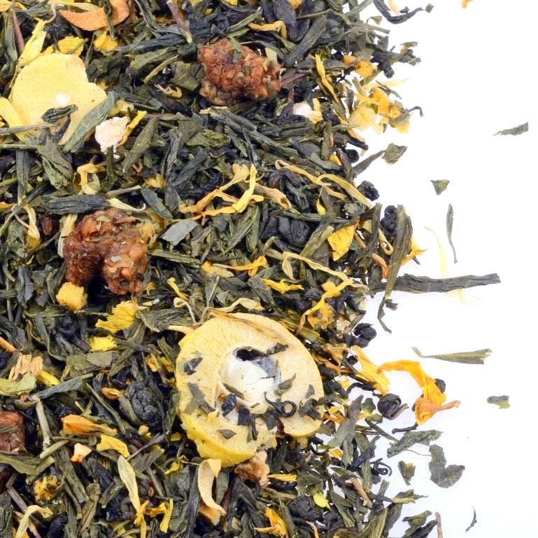 HERBATA ZIELONA AROMATYZOWANA POWITANIE SŁOŃCA